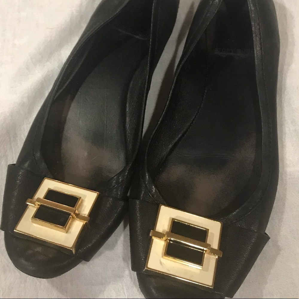 Black vintage flats Tory Burch